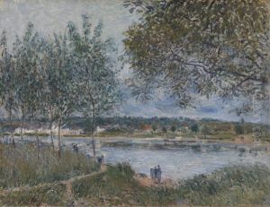 The Path to the old Ferry at By by Alfred Sisley