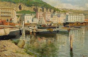Fishing Boats In A Harbor