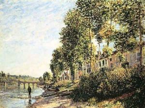 Morning Sun at Saint-Mammes, 1884 by Alfred Sisley