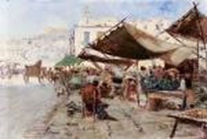 Mercato A Napoli by Attilio Pratella