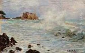 Tempesta Nel Golfo Di Napoli by Attilio Pratella