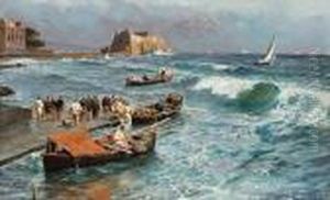 Castello Dell' Ovo by Attilio Pratella