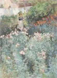 Signora In Giardino by Attilio Pratella