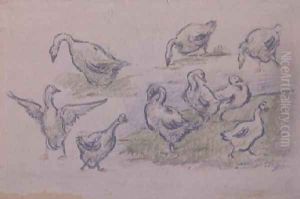 Ducks by Alfred Sisley