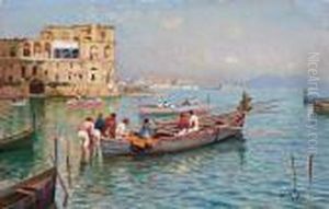 Veduta Con Palazzo Donn""anna A Posillipo by Attilio Pratella