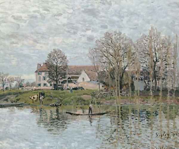 Banks of the Seine at Port-Marly - view 1