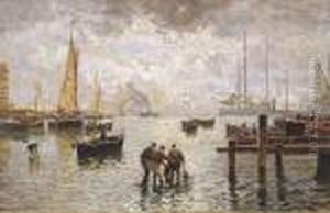 Tramonto Al Porto by Attilio Pratella