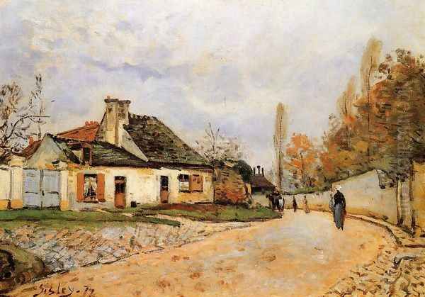 Neighborhood Street in Louveciennes - view 1