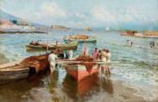 Napoli, Pescatori Sulla Riva - view 1