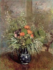 Still Life of Wild Flowers by Alfred Sisley