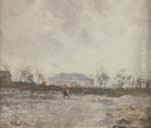 Figura Nel Paesaggio by Attilio Pratella