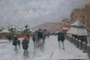 Napoli Sotto La Neve by Attilio Pratella