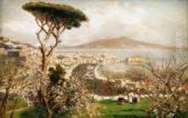 Napolatean Spring With The Vesuv In The Background - view 1