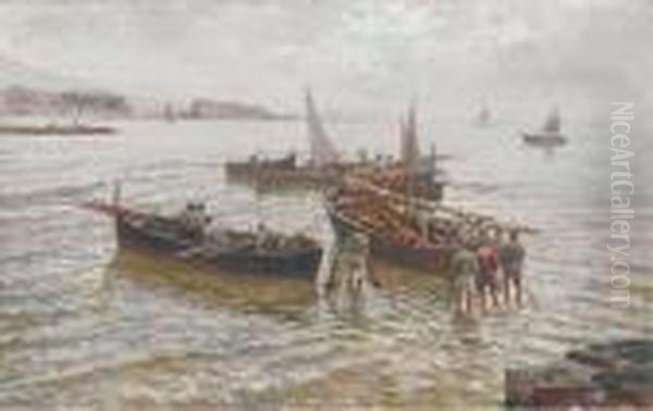 Neapolitan Fishermen by Attilio Pratella