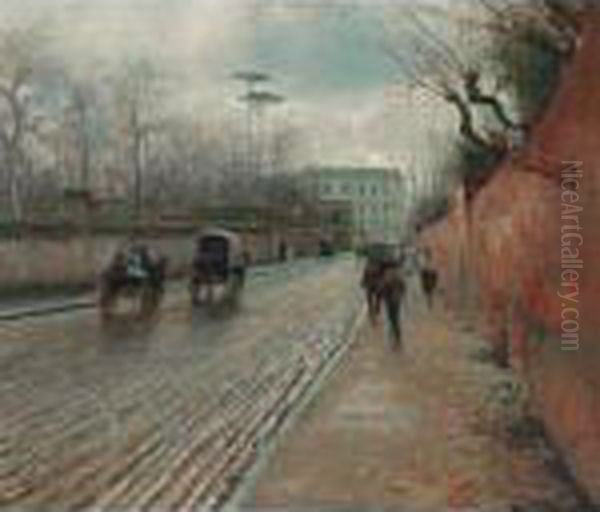 Street Scene In Autumn - view 1