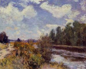 The Seine at Bougival III by Alfred Sisley