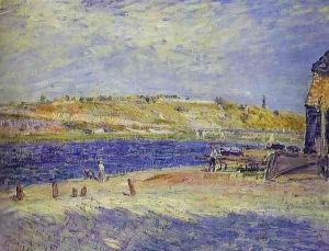 River Banks at Saint-Mammes, 1884 by Alfred Sisley