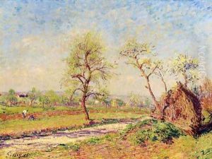 Road at Veneux by Alfred Sisley
