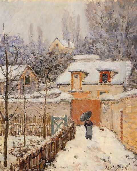 Snow at Louveciennes I - view 1