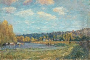 The Seine at Saint-Cloud by Alfred Sisley