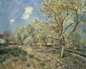 Springtime at Veneux, 1880 by Alfred Sisley