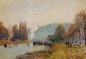 The Seine at Bougival I by Alfred Sisley