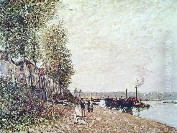 Steam Boats on the Loing at Saint-Mammes, 1877 - view 1