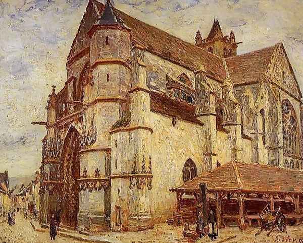 The Church at Moret, Icy Weather - view 1