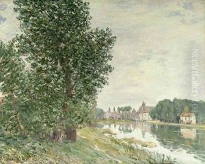 Moret-sur-Loing, 1892 by Alfred Sisley