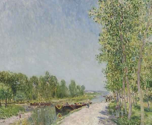 On the Banks of the Loing Canal - view 1