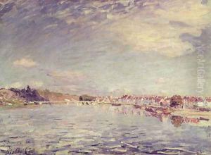 Saint-Mammes, 1885 by Alfred Sisley
