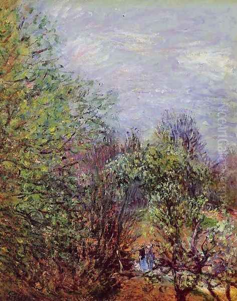 Two Women Walking along the riverbank - view 1