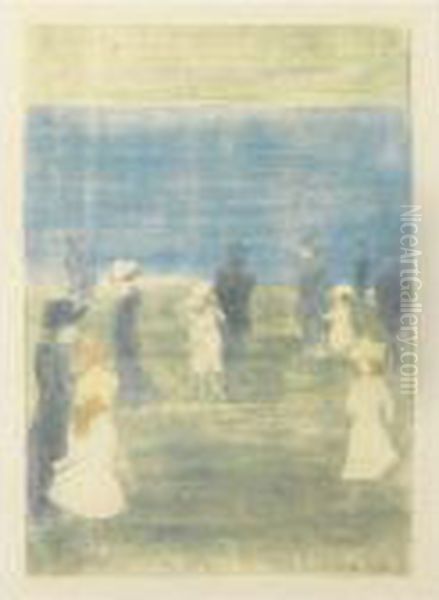 Figures Along The Shore - view 1