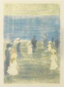 Figures Along The Shore by Maurice Brazil Prendergast