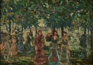 Sunday In The Park by Maurice Brazil Prendergast