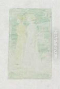 Two Ladies by Maurice Brazil Prendergast