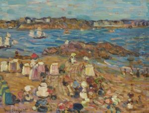Study Of Malo: The Border Of The Sea by Maurice Brazil Prendergast