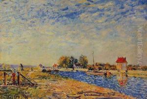 The Loing Canal I by Alfred Sisley