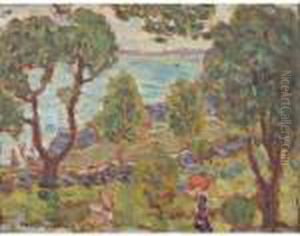 Seashore: A Double-sided Painting by Maurice Brazil Prendergast