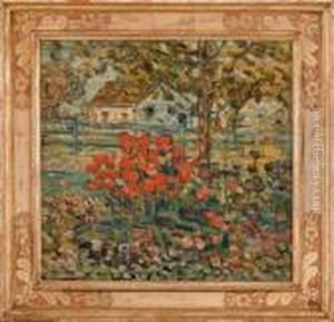 An Old Fashioned Garden by Maurice Brazil Prendergast
