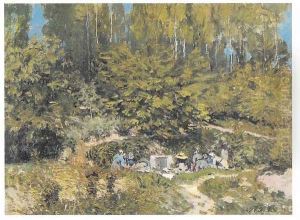 Women Laudering by Alfred Sisley
