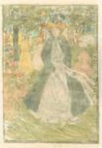 Park Promenade (c./m./o. 1747) by Maurice Brazil Prendergast