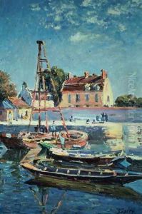 Sailing Boats, c.1885 by Alfred Sisley