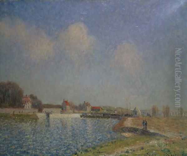 The Loing at Saint-Mammes, 1885 (2) - view 1