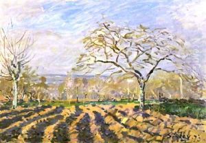 The Furrows by Alfred Sisley