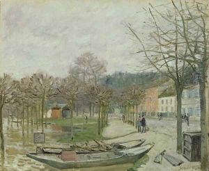 The Flood at Port-Marly, 1876 by Alfred Sisley