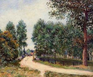The Path from Saint-Mammes, Morning by Alfred Sisley