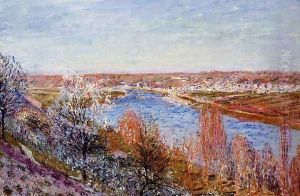 Village of Champagne at Sunset - April