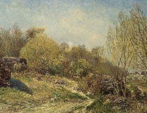 Landscape by Alfred Sisley