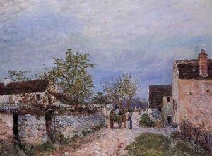 Street in Veneux Street in Veneux